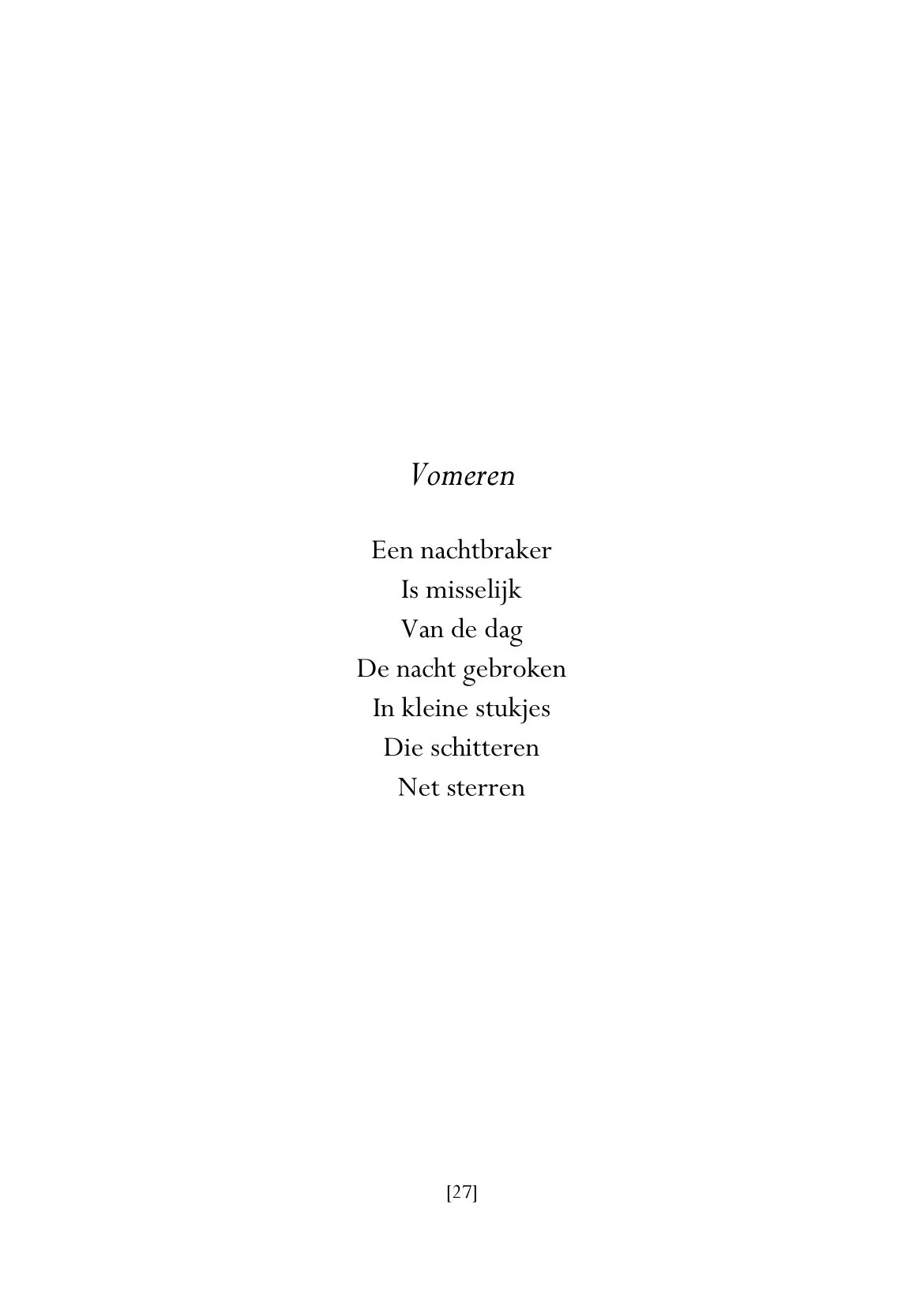 Vomeren - Floris Beks