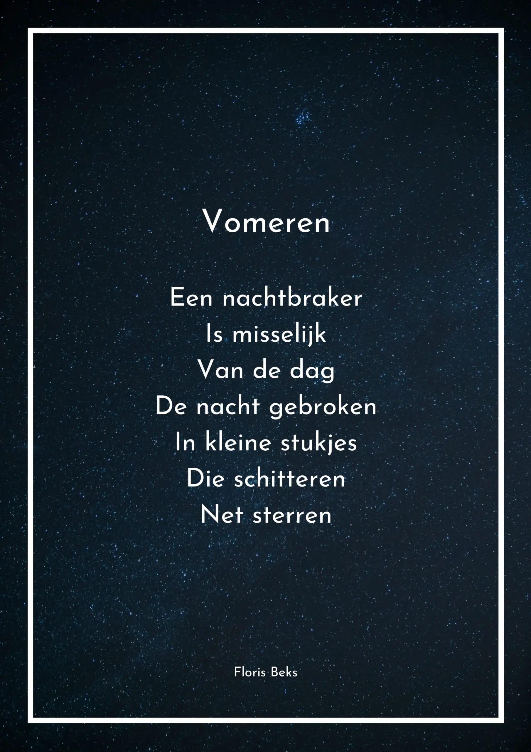 Vomeren (Poster) - Floris Beks